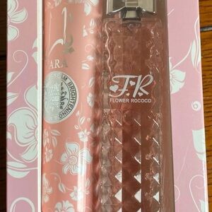 Flower Rococo Pink Floral Perfume Bottle